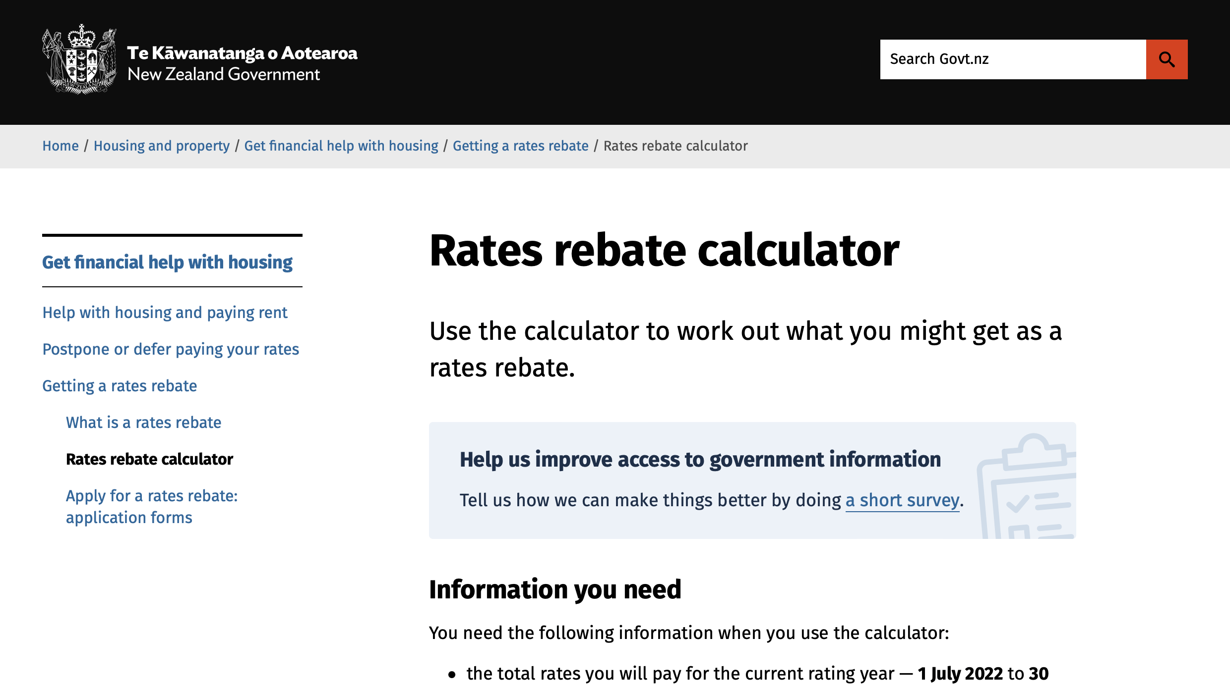 Rates Rebates